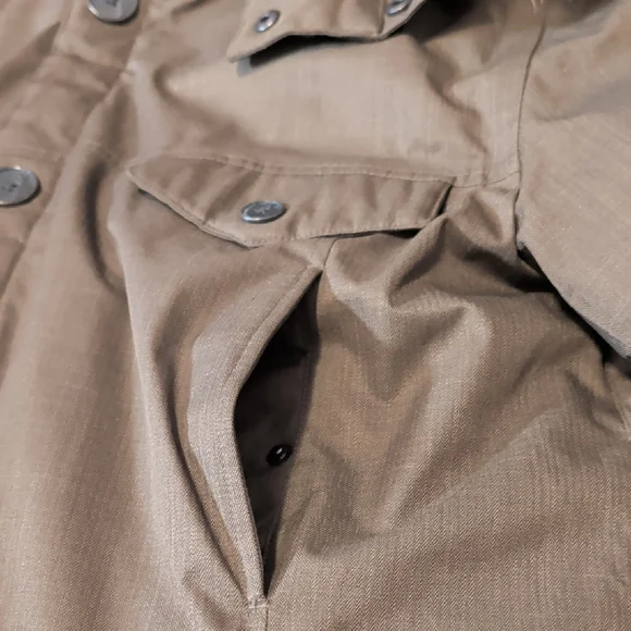 Nobis Mens Insulated Parka In Military Green